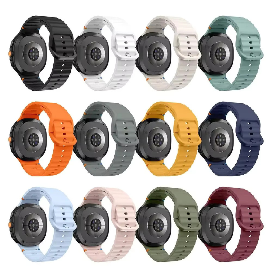 Samsung Uhrenarmband Silikon, Schwarz, Unisex - Bild 6