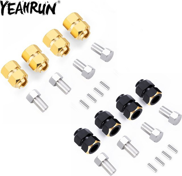 Yeahrun Messing Rad Sechs kant Naben Extender Adapter, 1:18, Zubehör - Bild 1