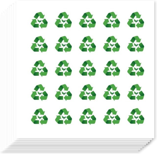 500 Stück selbstklebende Recycling-Planeraufkleber in Grün aus Papier für Kalender, Sammelalben und Bastelarbeiten - Bild 1