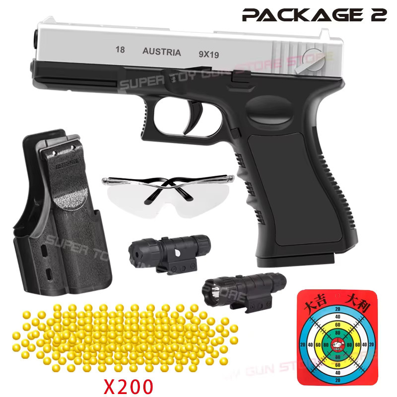 G18 Spielzeugpistole mit Laser, Soft Bullet Air Gun - Bild 3