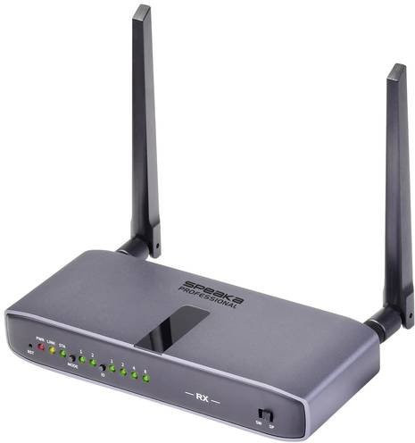 SpeaKa Professional SP-HWR-600 HDMI-Funkempfänger in Grau mit 5GHz und Full HD Auflösung für eine Reichweite von bis zu 150m - Bild 1
