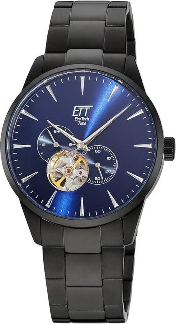 ETT Eco Tech Time Herrenuhr, Automatik, Edelstahl, 40 mm, Blau, 5 ATM - Bild 1