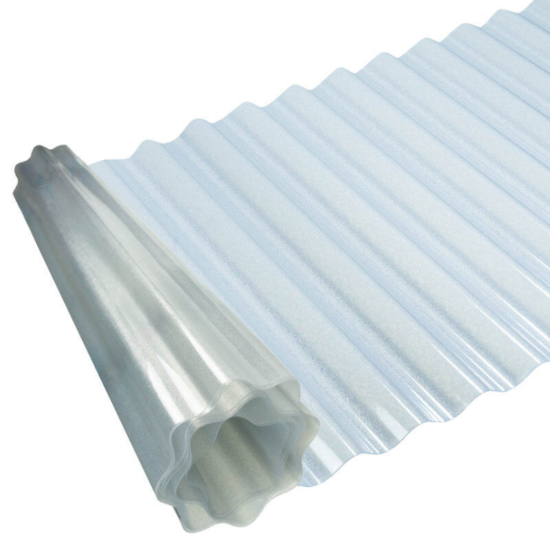 SALUX ReClear PET Lichtplatte Wellrolle, Farbe: klar, Froststruktur, Dicke: 1 mm, Breite: 125 cm, Länge: 5 m - Bild 1
