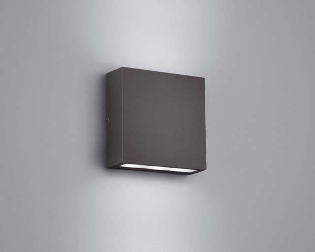 Trio LED-Wandleuchte Thames Anthrazit Up-Down Außenleuchte aus Aluminium-Druckguss - Bild 1
