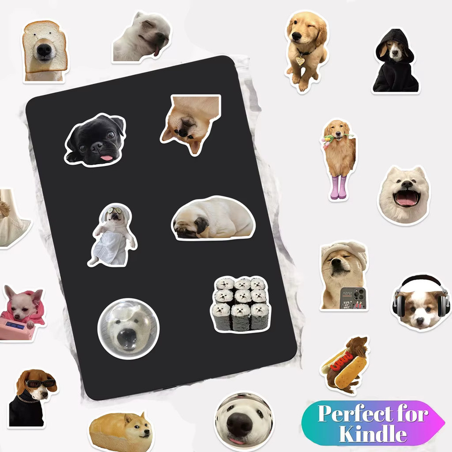 50 Stück Puppy Therapie Aufkleber Set von YourLife Store in Multicolour für Schulbedarf und Lunchboxen - Bild 3