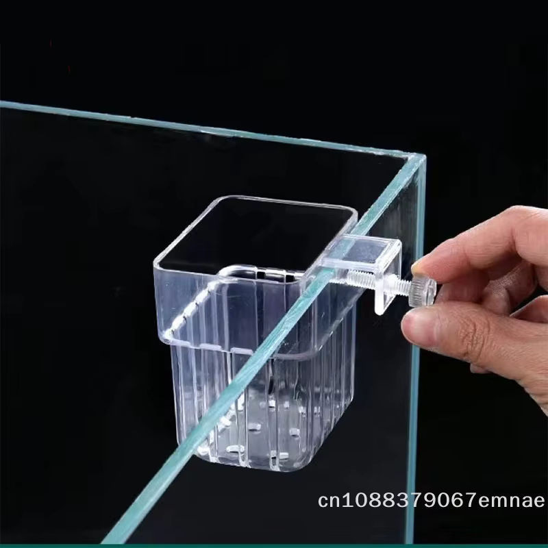 JETTING Wandmontierter Hydroponischer Pflanzenhalter aus transparentem Kunststoff für Aquarien-Dekoration - Bild 2