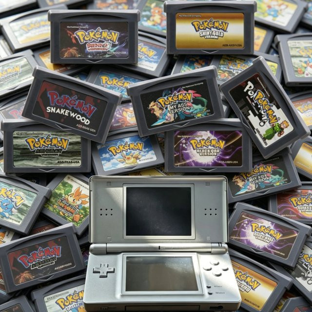 Bandai Pokemon GBA Spielkassetten Bundle mit Ultra Violet Snakewood Liquid Crystal Advance Retro RPG Spielkarte in Bunt und Naturfarben - Bild 1