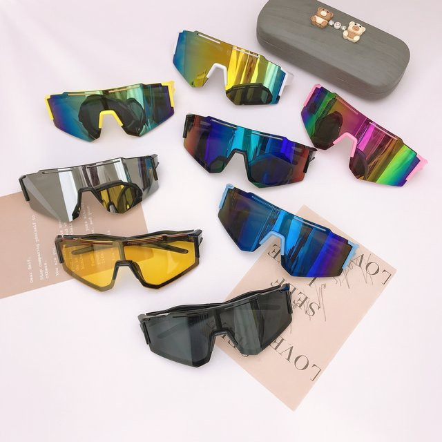 ZUXUB Sportsonnenbrille für Kinder, Vollrand, Multicolor, Kunststoff - Bild 1