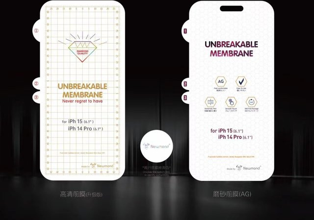iRepair-You unzerbrechliche Hydrogelfolie für iPhone 16 Pro 15 Pro Max 14 Plus 13 Pro Max 12 Mini 11 als Displayschutz für vorne und hinten, transparent - Bild 1