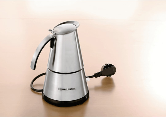 Rommelsbacher Espressokocher El Presso Deluxe in Silber mit Automatik-Abschaltung aus Edelstahl und Kunststoff - Bild 2
