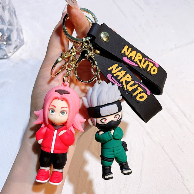 Bandai Schlüsselanhänger Set, Naruto Shippuden, Silikon, Unisex - Bild 1