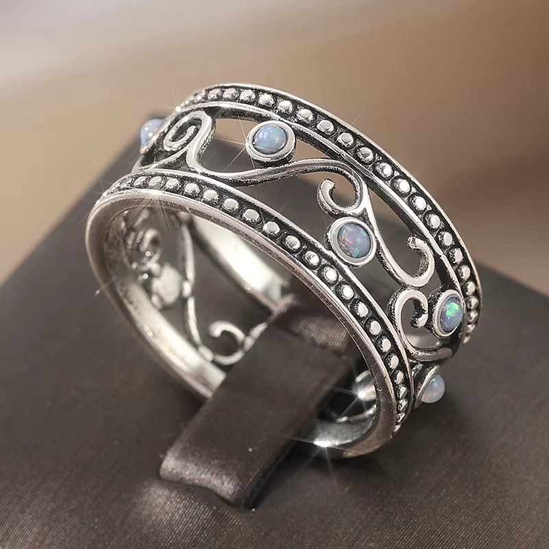YoYo Ring, Synthetischer Mondstein, Damen - Bild 2
