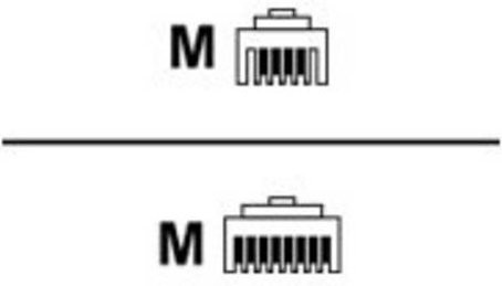 Unify Anschlussschnur MW6/MW8 in Silber mit RJ11 und RJ45 Steckern, Länge: 6 m - Bild 1
