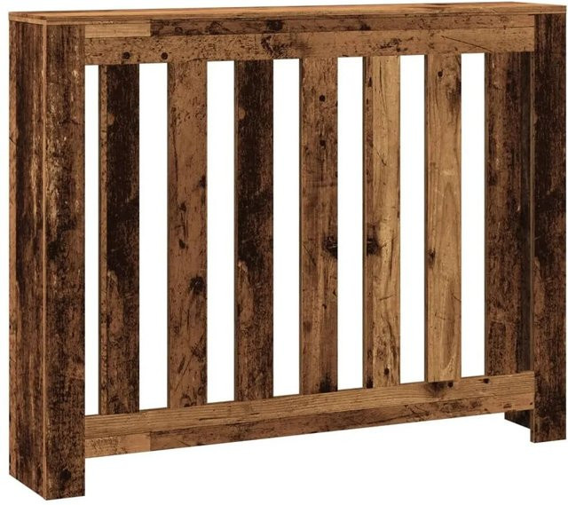vidaXL Heizkörperverkleidung in Altholz-Optik mit Latten-Design, braun, B/T/H: 104 x 20 x 82 cm - Bild 1
