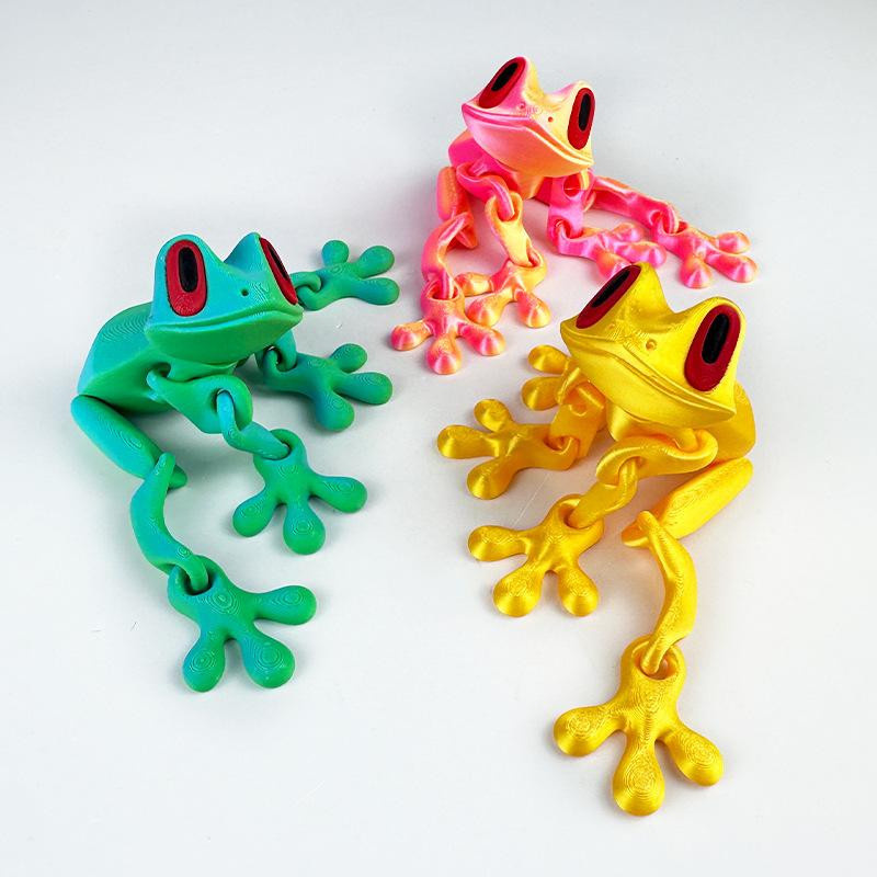 Linyi toy Magnetischer Frosch Kühlschrank Magnet Gold - Bild 1