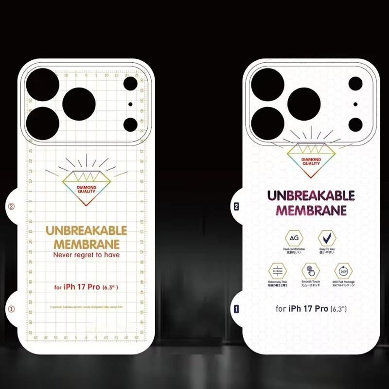 Hydrogelfolie für Apple iPhone 17 und iPhone 16 Pro Max, transparente Displayschutzfolie mit matter Rückseite und vollständiger Abdeckung für Kameraobjektiv, 1–3 Stück - Bild 2