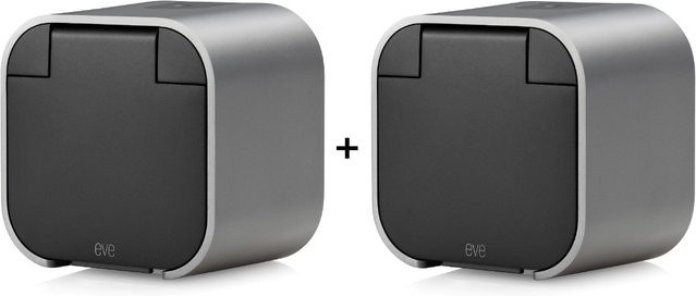 Eve Energy Outdoor Außensteckdose mit Verbrauchsmessung 2er-Set Grau - Bild 1