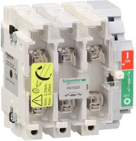 Schneider Electric Sockel mit Trennschalter in Weiß - Bild 1