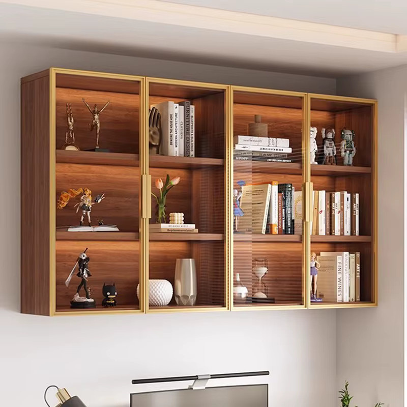 DUTRIEUX Wandregal im skandinavischen Design aus Holz in Braun mit integrierter Beleuchtung - Bild 1