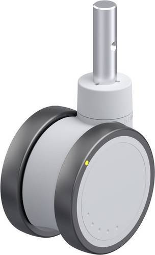 Blickle Kunststoff-Doppelrolle LKDGH-PATH 100K-ELS-ZA51 in Grau und Silber mit 100mm Rad-Durchmesser und 100kg Tragfähigkeit - Bild 1