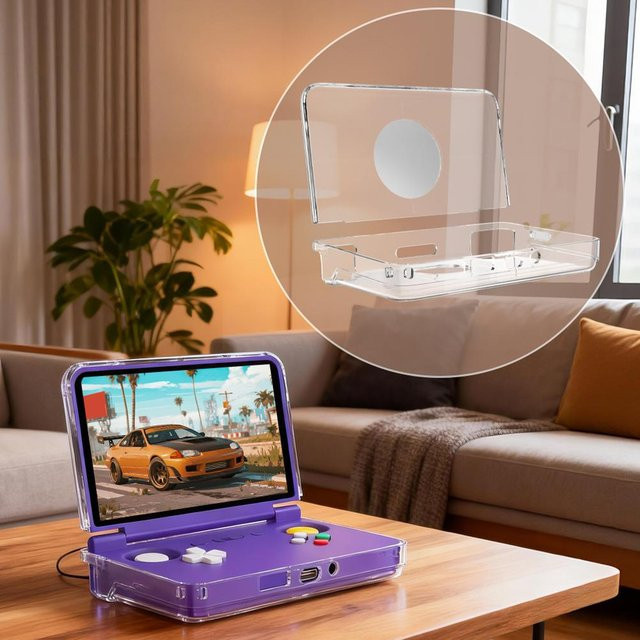 Retroid TPU-Schutzhülle für Retroid Pocket Flip 2, wasserdicht, 360 Grad Rundumschutz, transparent/blau - Bild 1
