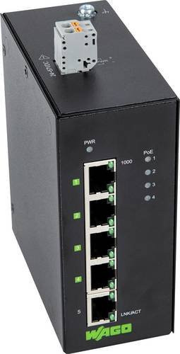 WAGO 852-1411/000-001 Netzwerk Switch in Schwarz mit 1 Gbit/s Ethernet/LAN - Bild 1