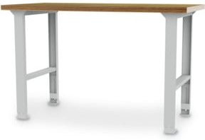 Bedrunka+Hirth Reihenwerkbank höhenverstellbar, grau/mehrfarbig, B/H/T: 150 x 75,9 x 75 cm - Bild 1