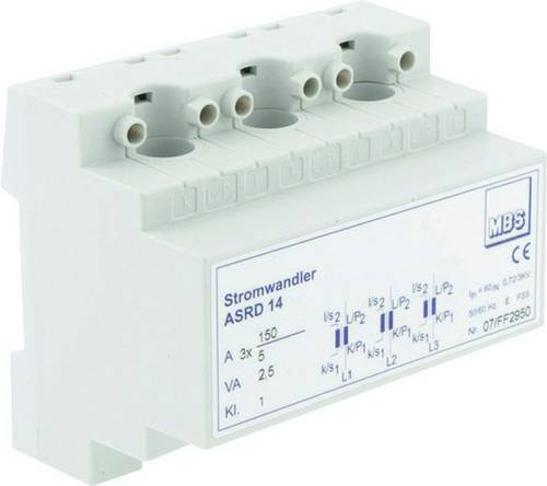 MBS Stromwandler ASRD 14 3X60/5A 1,25VA Klasse 1 Weiß zur Hutschienenmontage - Bild 1