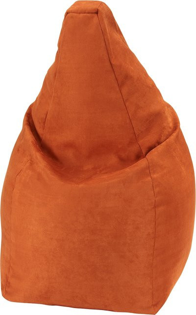 Linke Licardo Sitzsack Noble Soft in Orange mit Microfaser und Kunstleder, Höhe: 90 cm - Bild 1