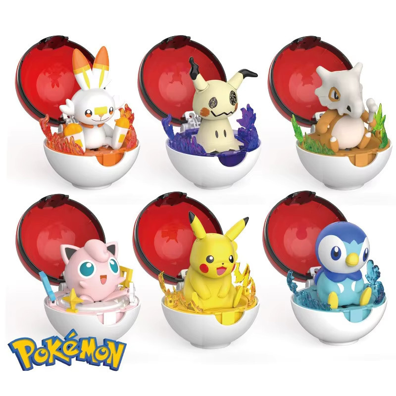 Pokémon Pokeball Verwandlungs-Spielzeug, Actionfiguren, 12-teiliges Set - Bild 1