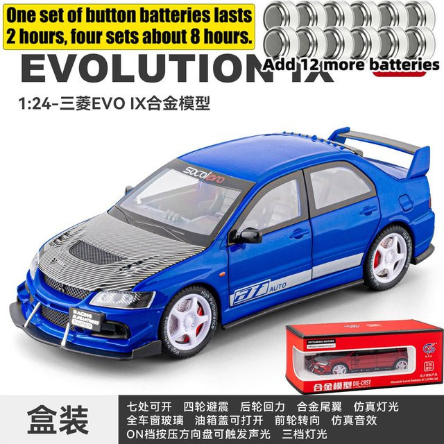 Linyi Toy Car Mitsubishi Lancer Evolution Ix Evo 9 Ct9A Wrc Rally Modellauto, 1:24, Metall, ab 14 Jahren - Bild 1
