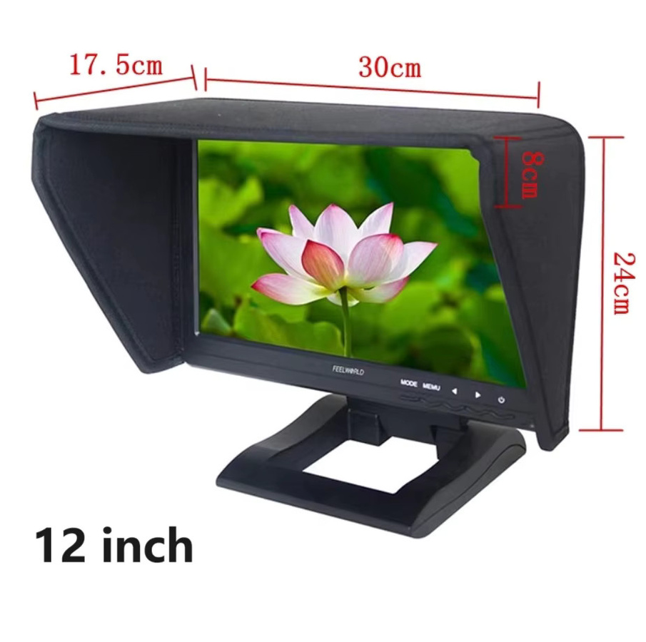 Optic One Sonnenhaube für LCD-Bildschirme 5 bis 12 Zoll in Schwarz - Bild 2