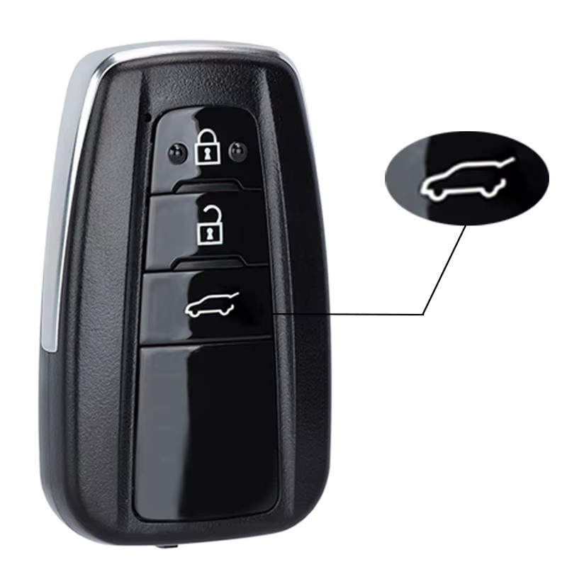 KEYECU Smart Remote Key Fob für Toyota RAV4 Avalon Highlander 2019-2023, Board ID: 0010 0020/0440, FCC ID: B2T2K2R, 433MHz, Schwarz - Bild 3