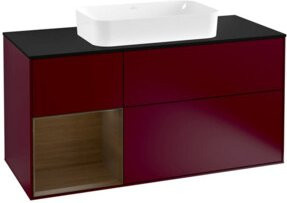 V&B Waschtischunterschrank Finion mit Wandbeleuchtung und Regalfach, Breite: 120 cm, Höhe: 50,1 cm, Tiefe: 50,1 cm - Bild 1