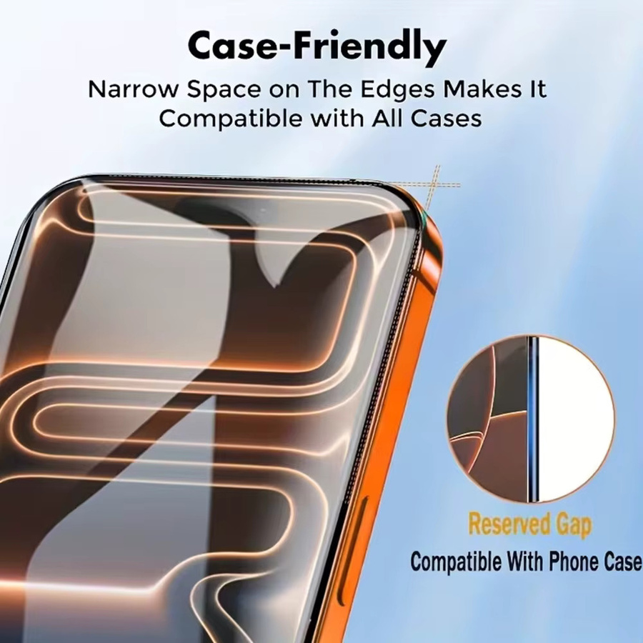 NNBILI 2 Stück HD-Schutzglas für iPhone 17, transparent, 9H Härte und kratzfest - Bild 3