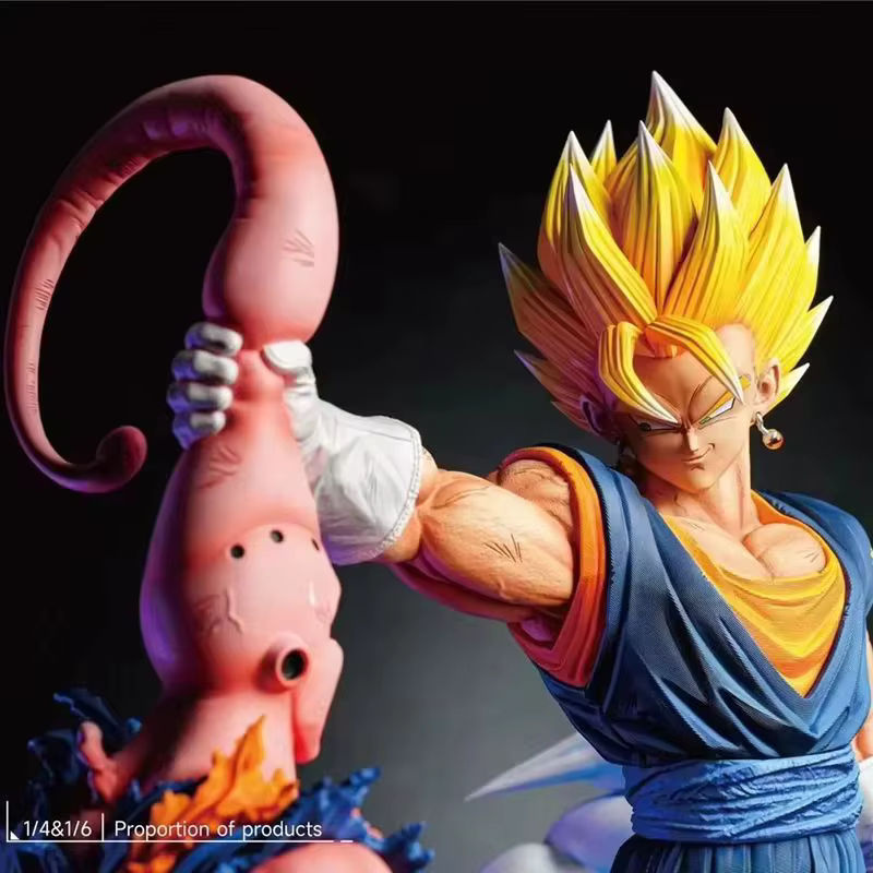 Bandai Dragon Ball Z Sammlerfigur Majin Buu vs. Vegetto PVC Statue, mehrfarbig, Höhe: 33 cm - Bild 2