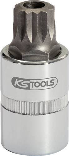 KS Tools 1/2" Bit-Stecknuss XZN mit Stirnlochbohrung M16, silber - Bild 1