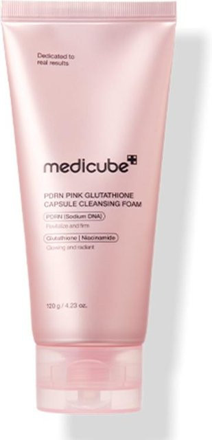 medicube PDRN Pink Glutathione Kapsel Reinigungsschaum, 120g, Niacinamid - Bild 1