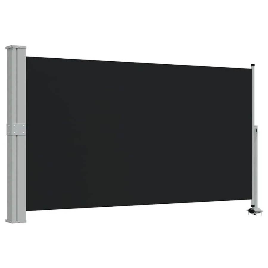 vidaXL Ausziehbare Seitenmarkise aus Polyester in Schwarz, B/H: 300 x 130 cm - Bild 2