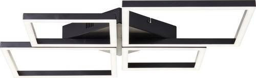 Brilliant G80931/06 Wand- und Deckenleuchte in Schwarz mit LED, dimmbar und Fernbedienung - Bild 1