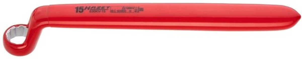 Hazet Einringschlüssel schutzisoliert rot Schlüsselweite 15 mm - Bild 2