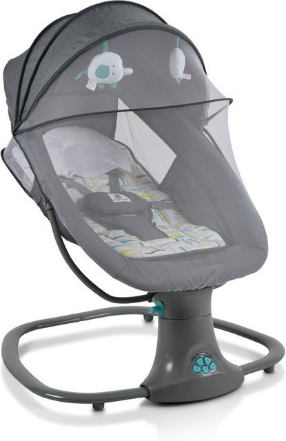 Moni Babywippe Axel 3 in 1 Schaukelfunktion und Stubenwagen mit Fernbedienung und Melodien in Grün - Bild 1