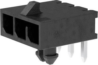 Molex Stiftgehäuse-Platine in Schwarz mit 4er Polzahl und 3,00 mm Rastermaß - Bild 1