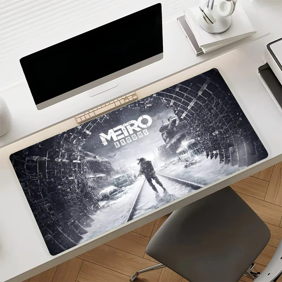 Game M-Metro Exodus Mauspad in Multicolour, rutschfeste Gamer-Schreibtischunterlage für Laptop und Büro - Bild 6