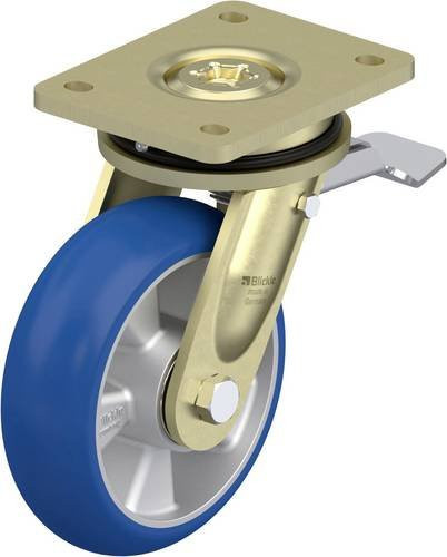 Blickle Lenkrolle LS-ALBS 160K-ST-CO in Blau und Silber mit 160 mm Rad-Durchmesser und 580 kg Tragfähigkeit - Bild 1