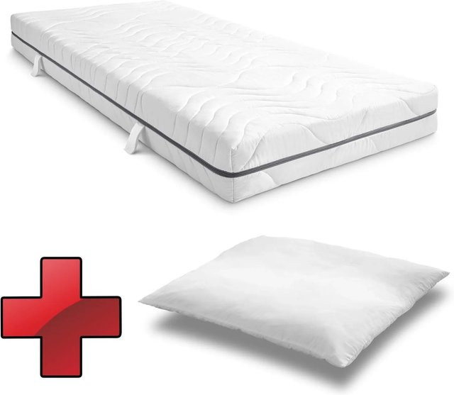 Sleezzz VISCOMATRATZE Smart mit Air Memoryschaum und Komfortschaum, Weiß, B/T: 90 x 200 cm - Bild 1