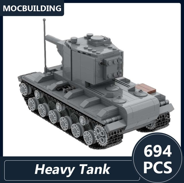MOCBUILDING Sowjetischer WW2 Schwerer Tank, Bausteine, 694 Teile - Bild 1
