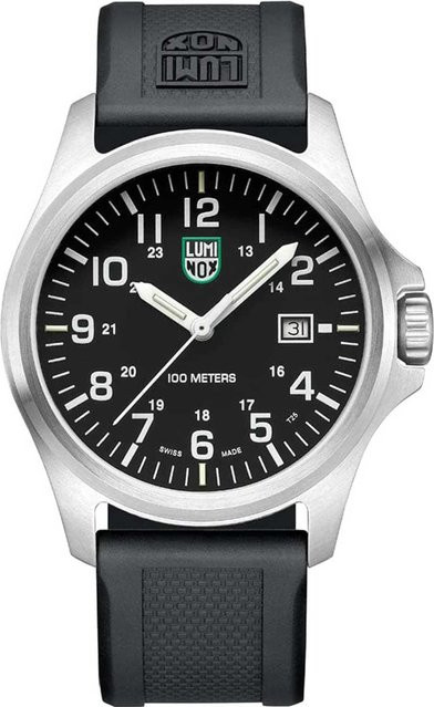 Luminox Armbanduhr, Quarz, Edelstahl, 43 mm, Silikon, Schwarz, Herren - Bild 1