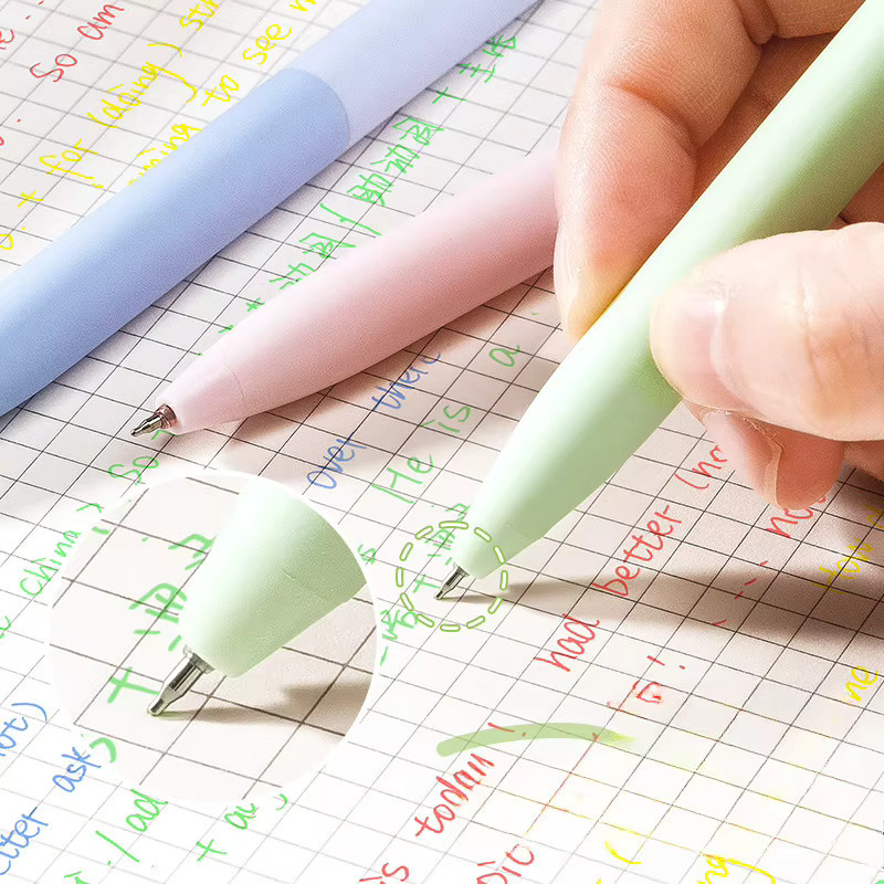 6-teiliges Set Gelstifte in Multicolour mit Druckknopf und ST-Spitze für glattes, schnelltrocknendes Schreiben - Bild 4