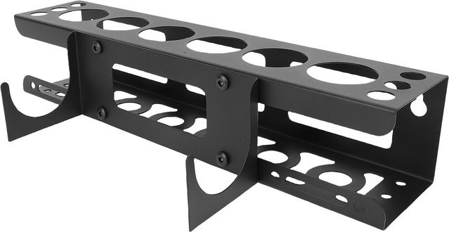Igeteck Kartuschenhalter Wandmontiert, Platzsparender Dichtmittel-Organizer aus Metall, Schwarz - Bild 1